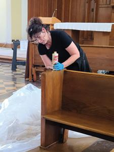 Volunteer helps restore MMU Chapel